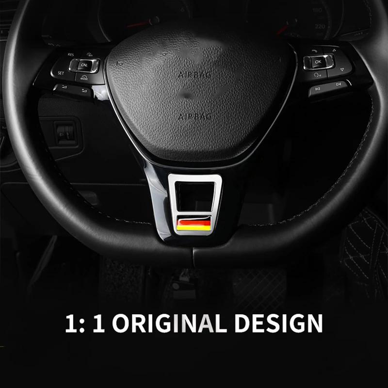 Автомобильная эмблема, наклейка на руль для Volkswagen VW Golf Polo Passat CC Tiguan Rline Jetta Atlas Bora Touran Lavida Sharan
