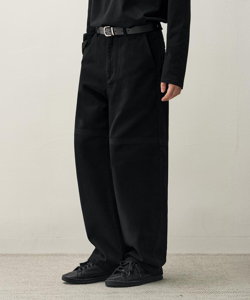 Брюки Drawfit Semi-Wide Twist Cation [Черный]