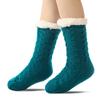 Winter Thick Slipper Socks for Women Non Slip Warm Fuzzy Socks With Soft Fleece Lined Home Grips Socks Womens Solid Fluffy Slipper Socks with Grippers