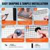 20 x 3048 cm Solar Panel Bird Guard, Critter Guard Roll Kit with 100pcs Aluminum Alloy Fasteners, Solar Panel Guard with Rust-proof PVC Coating, 12.7