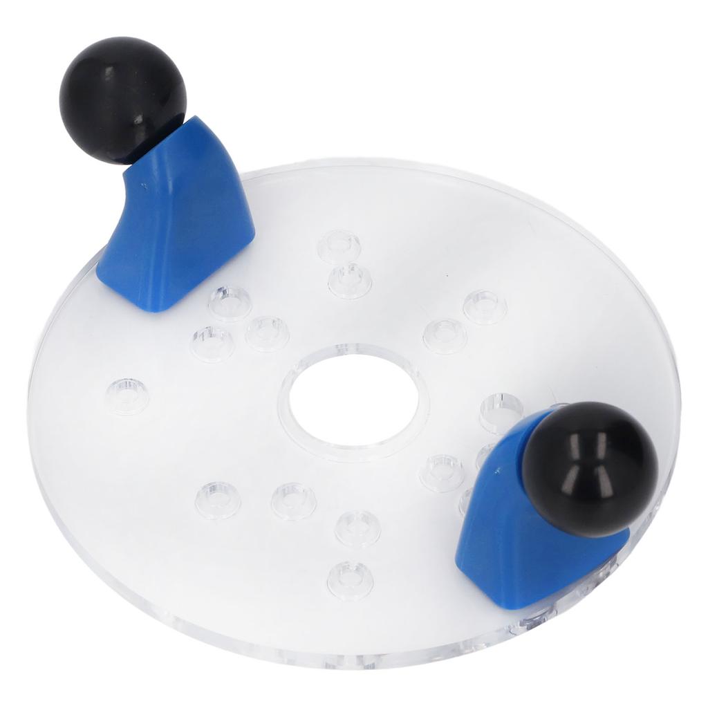 Универсальная опорная плита для фрезера для кромочного стола, портативная прозрачная ПВХ с предварительно просверленными отверстиями, хвостовик круглый