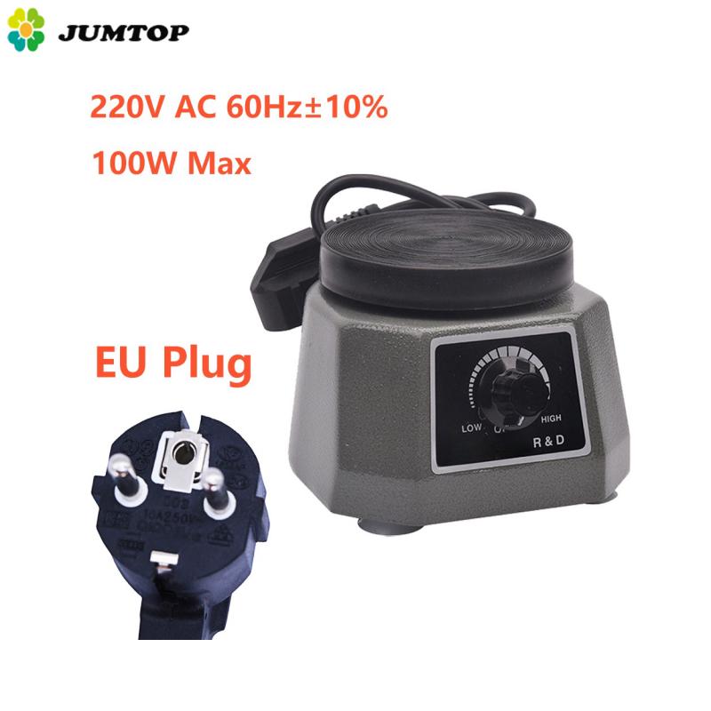 Вибратор для зубного гипса, круглая пластина, небольшой гипсовый шейкер с переменной интенсивностью, регулируемая скорость, вибрационный стол для гипсового оборудования