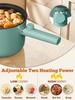 Hot Pot Electric with Steamer,Cooker, Non- Portable Cooking Pot, Electric Cooker with Dual Po