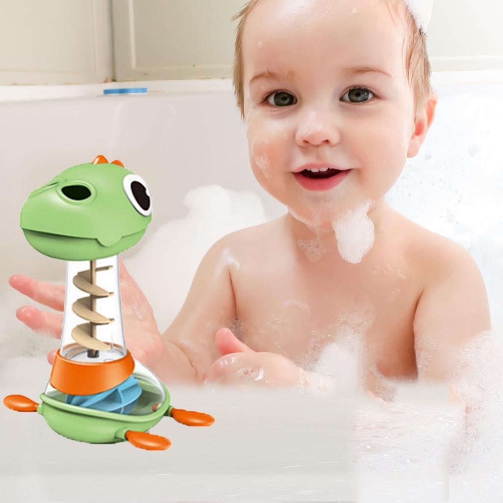 Children's Bath Water Spray Dinosaur Spinning Fun Rotating Shower Baby Bathroom Water Play Toddler Bath Toy