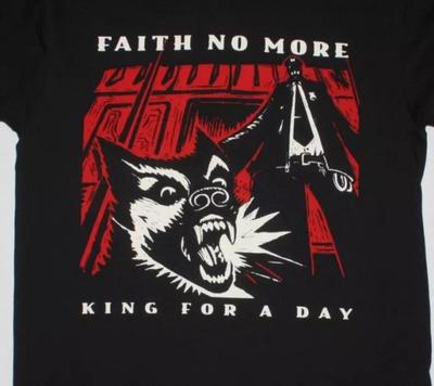 FAITH NO MORE KING FOR A DAY_95 Черная Все размеры Футболка мужская