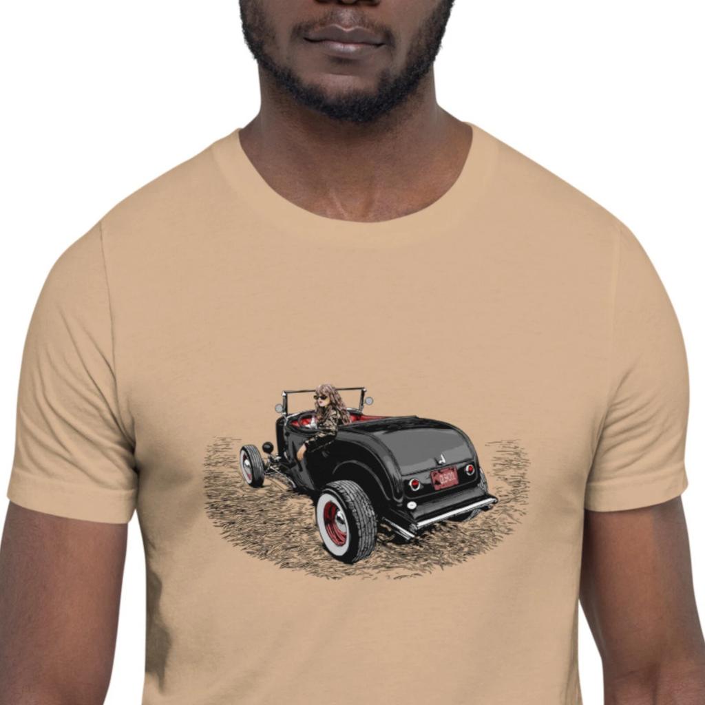 Hot Rod Girl Unisex t-shirt black/red version
