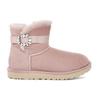 UGG Женские зимние сапоги Karlie Brooch с флисовой подкладкой, розовые 1110430-PCRY