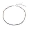 Silver Bracelet with Cubic Zirkonia, Item Weight 3.44 G (2146087)