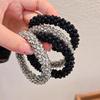 1 шт. Новая хрустальная бисерная повязка на голову для женщин; Эластичная резинка для волос для высокого хвоста и пучка; Двойное использование в качестве браслета
