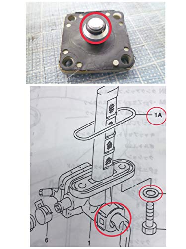 Набор для ремонта прокладки топливного крана Suzuki без бренда GSX250S GSX400S Impulse GS250FW/FWS (GJ71A) Катана GJ76A GK77A GK79A Savage 400/LS400 Резиновое уплотнительное кольцо S