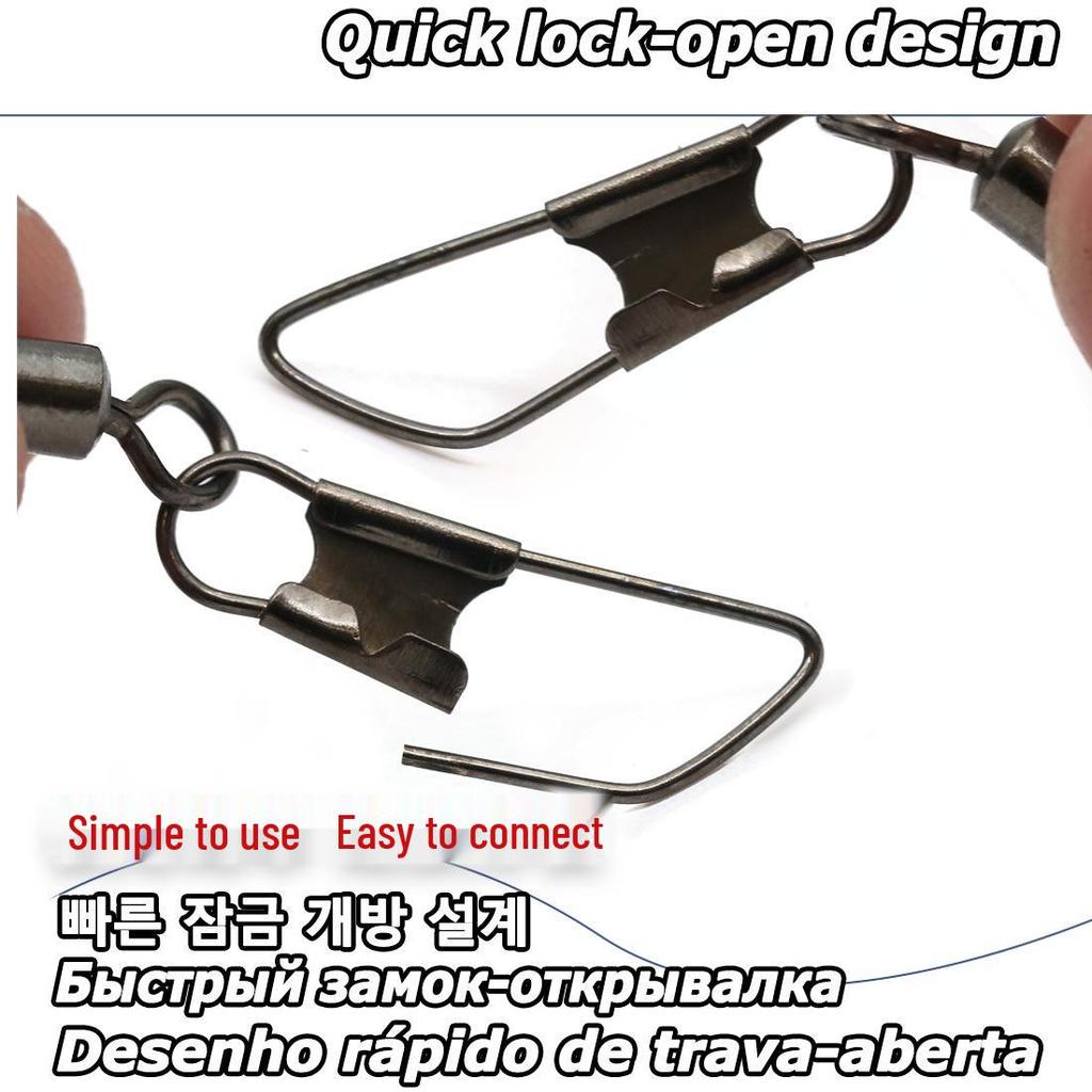 Тип A Американская вертлюжная безопасная булавка Быстроразъемное соединение для рыболовных снастей и аксессуаров