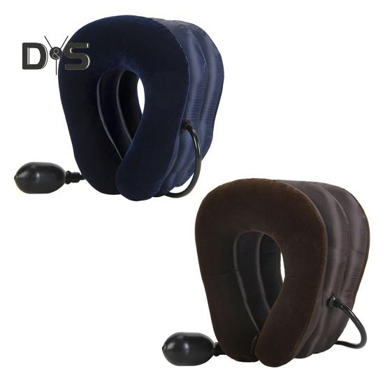 Растяжитель шеи, надувной шейный бандаж для облегчения боли в шее, регулируемая подушка для вытяжения шеи, устройство для вытяжения шеи для облегчения мышечных спазмов