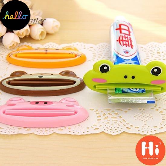 Fas onable Bathroom Home Tube Rolling Holder Squeezer Easy Cartoon Toothpast Dispenser
