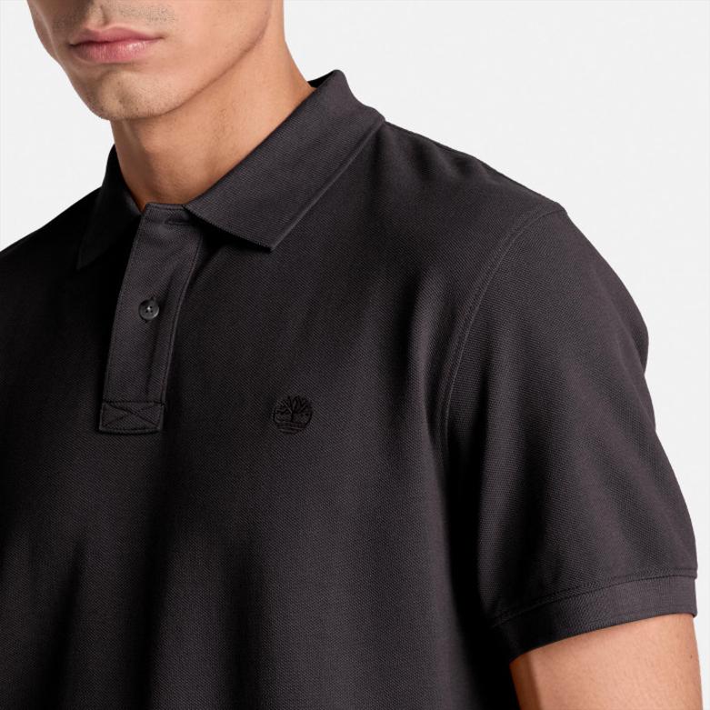 Timberland Однотонная дышащая мужская футболка-поло с коротким рукавом tops TB0A5TR30011