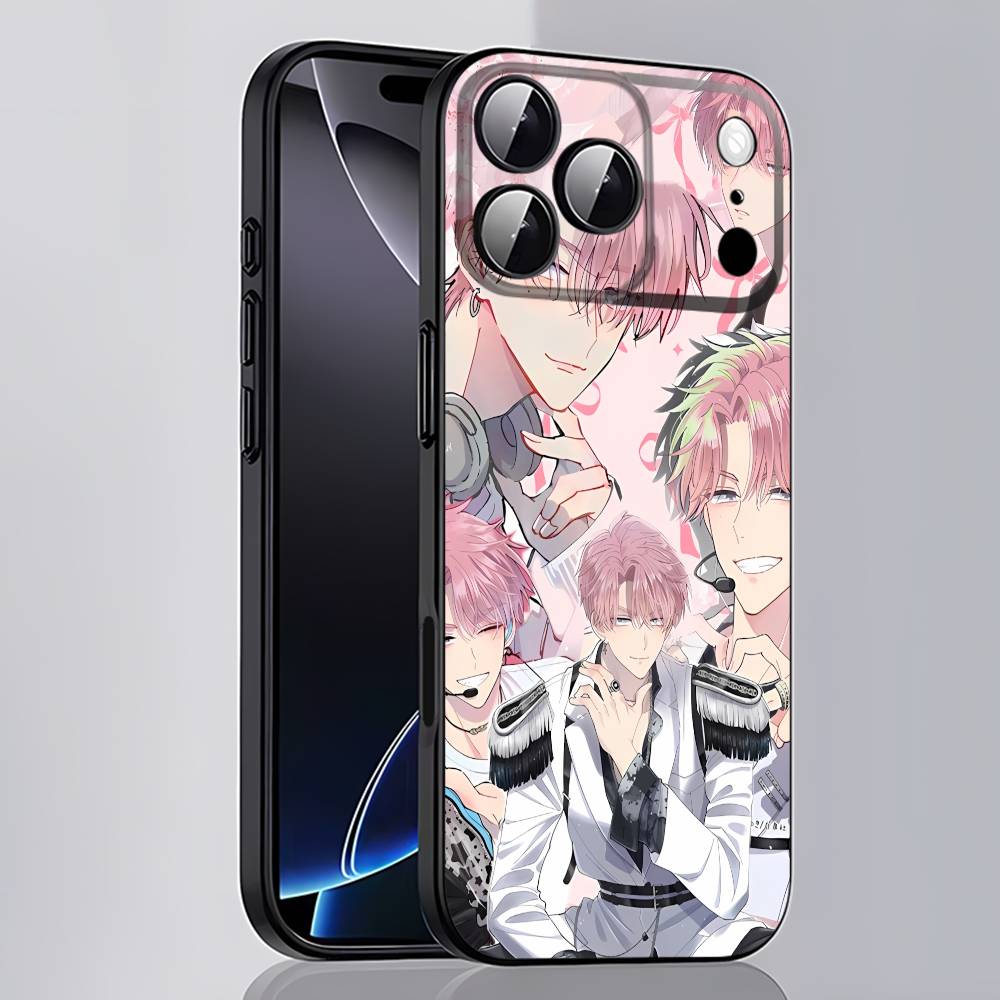 T-Tamon C-Comics Kun Ima Docchi Для iPhone 17,16,15,14,13,12,11,Pro,Max,Plus,E,SE4,Air,Mini Черный Чехол-Крышка для Телефона