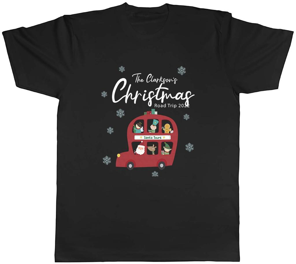 Personalised Family Christmas Road Trip Xmas Unisexs Unisex TShirt Tee Gift