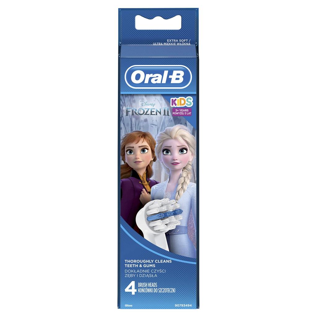 Набор сменных щеток Braun Sumizumi Clean Kids Soft Disney Frozen 2 Oral-B (4 кисти) [Использовал]