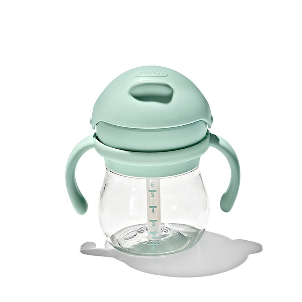 Кружка OXO Tot с трубочкой и ручкой, опаловая, можно мыть в посудомоечной машине, стильная, герметичная 63163900