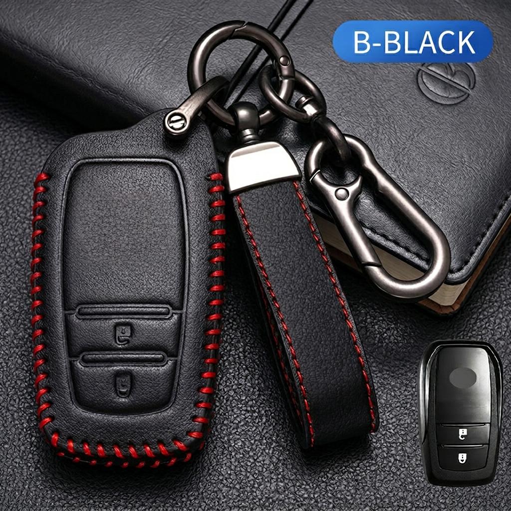 Кожаный чехол для ключа для Toyota Camry Corolla RAV4 Yaris Prius Prado Hilux C-HR Fortuner Highlander Avalon Venza Защитный корпус для брелока