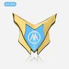 Emma motorcycle electric car all-metal decorative sticker 3D three-dimensional modified shield logo front windshield side logo badge logo