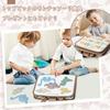 Книга-картинка для прогулок с вынимающимися элементами "Динозавр", Развивающая доска Монтессори, Доска для прогулок, Обучающая игрушка для тренировки одевания, Развитие мелкой моторики, Тканевая игрушка, Подарок
