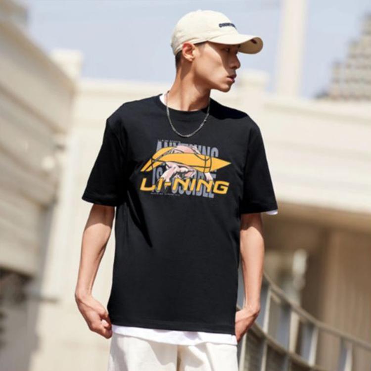 Мужская футболка Li Ning Sports Life Collection Черная AHST595-1