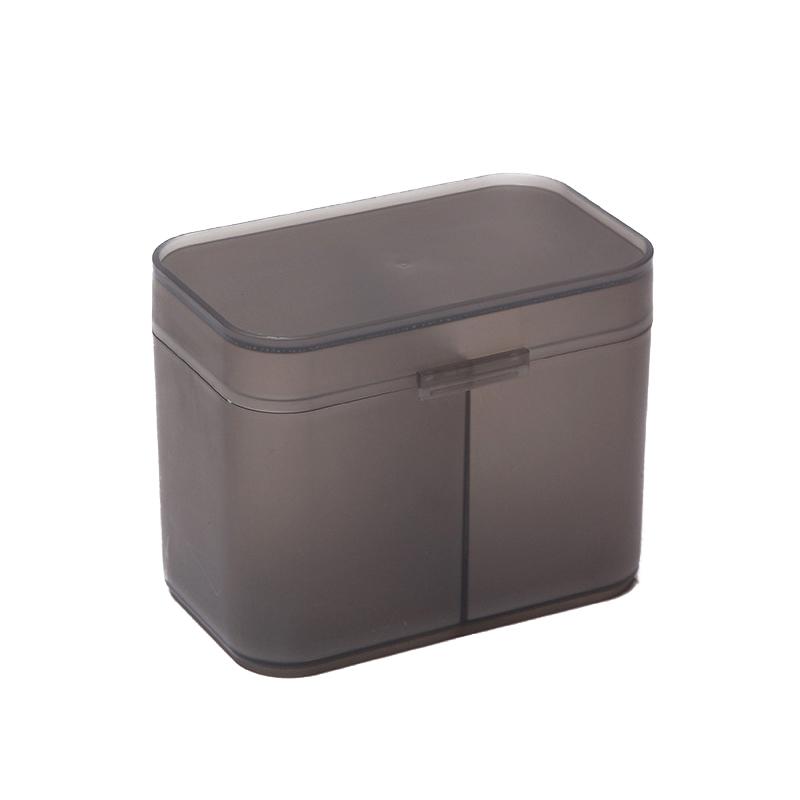 Ватные подушечки Тампоны Салфетки для ногтей Кисти для макияжа Органайзер Коробка для хранения Держатель-контейнер Независимый двойной отсек