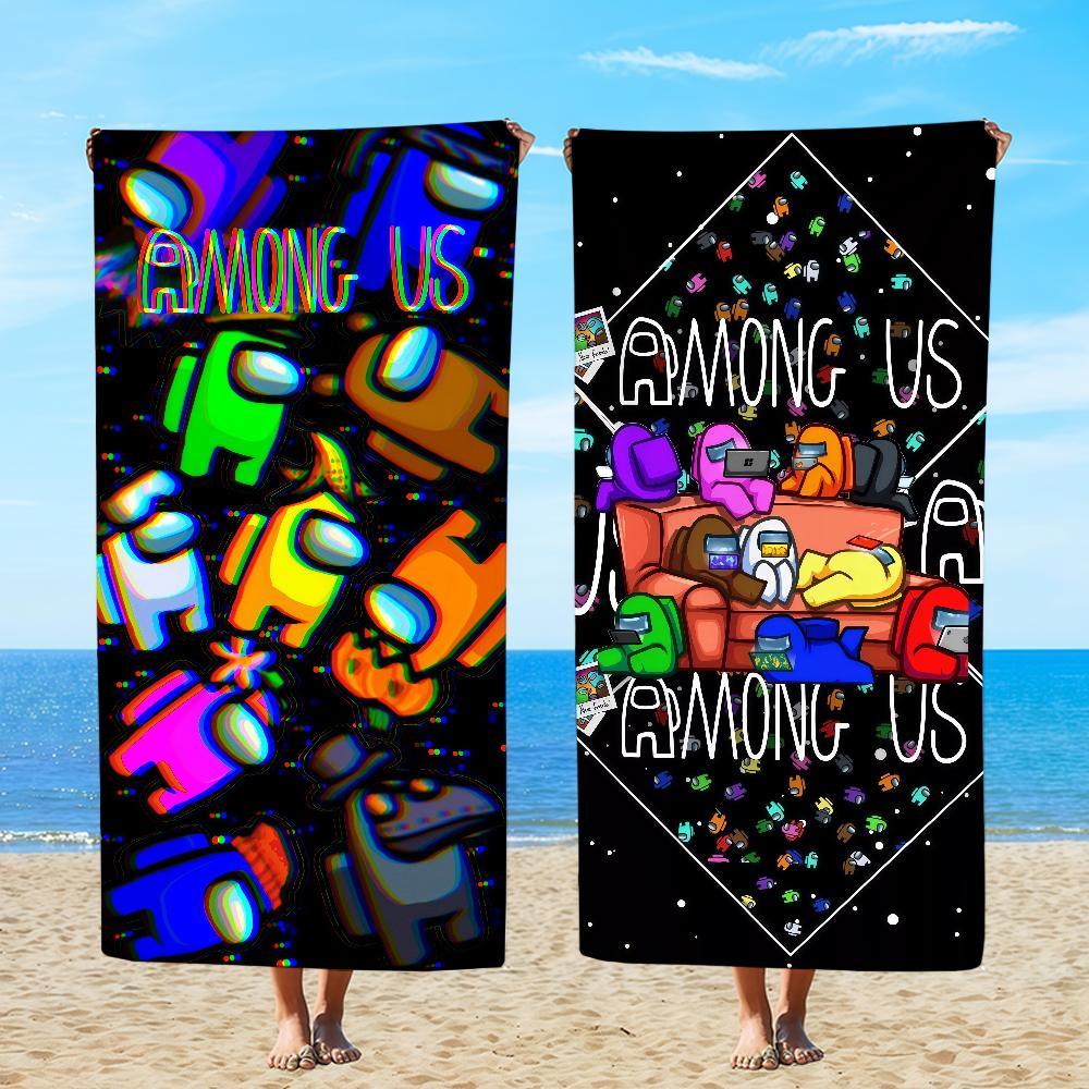 Полотенце Текстиль Халат A-AmongS-ES Пляж Быстросохнущий Игра Легкий Портативный Кемпинг U-US-ES Бассейн Путешествие