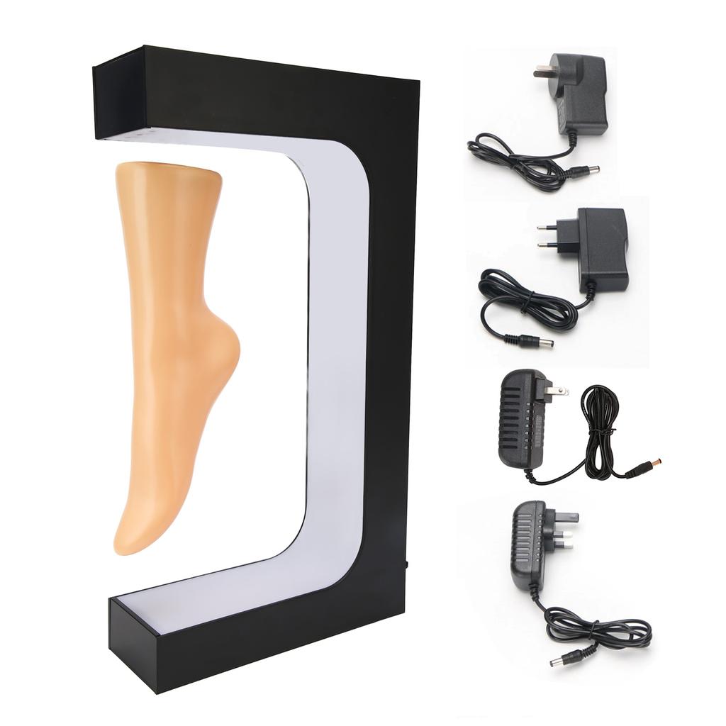 Подставка для показа обуви с подсветкой, светодиодный контроллер RGB PWM, автоматическое вращение, плавающая подставка для кроссовок для офиса