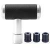 Arenbel PU Car Lever Knob T-Handle Gear Shift Stick Shifter Handle Weighted Shift Knob for Manual Automotive Universal Black