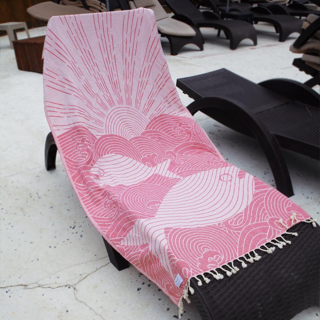 Anemoss Турецкое пляжное полотенце 39 x 70 100% хлопок Extra Large Turkish Peshtemal