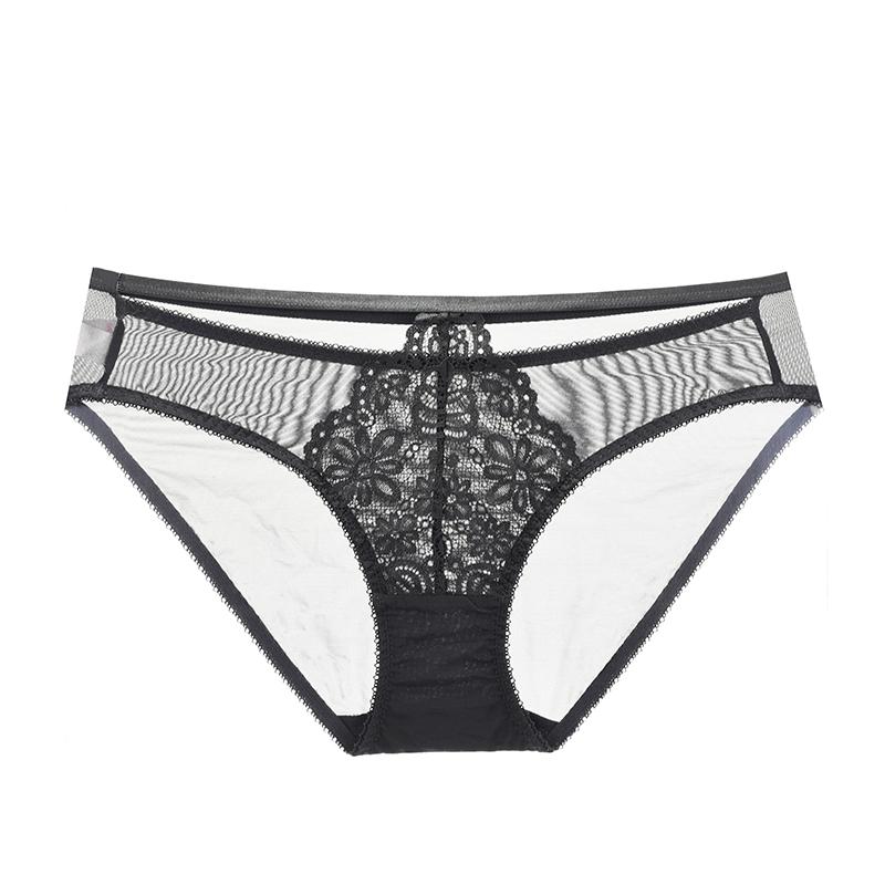 DKGEA Sexy Underwear Low-Rise Panties Women Transparent Lace Briefs