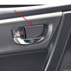 Carbon Fiber Car Interior Door Handle Windows Control Panel Armrest Cover Trim Decal Stickers For Toyota Corolla 2014 Auto