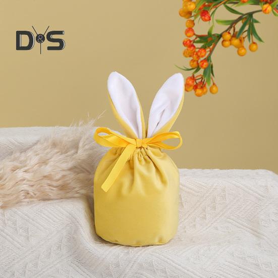 Многоразовый мешок для хранения конфет, супер мягкий, привлекательный, изысканный, пасхальный кролик, праздничный мешок для конфет