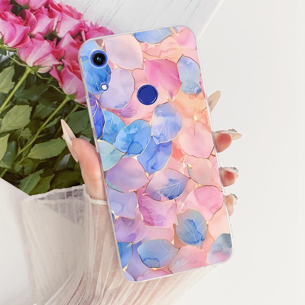 Transparent Cover For Huawei Y6s 2019 Case Cute Cat Fashion Butterfly Funny Painted Casing JAT-L41 JAT-L29 JAT-LX3