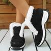 Women's Chunky Platform Snow Boots Winter Faux Fur Lined Anti-Slip Ankle Boot for Women Comfortable Fleece Lining Short Booties Warm High-Top Shoes