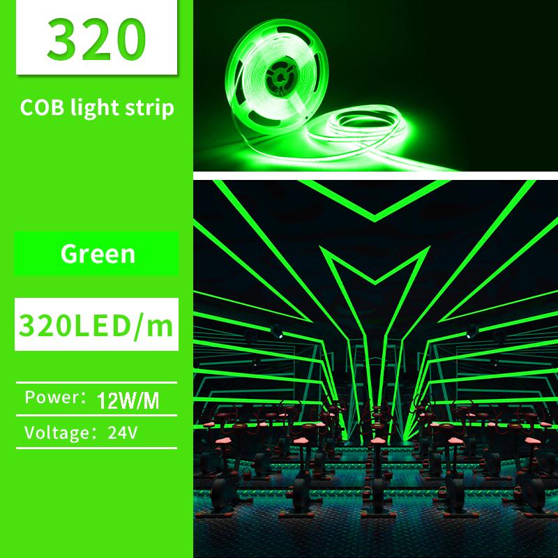 5 м/10 м/лот FCOB светодиодная лента высокой плотности гибкая COB DC24V RA90 синяя красная зеленая розовая 3000K 4000K 6000K светодиодная лента для украшения