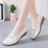 Women's Hollow Out Design Flat Shoes Casual & Breathable Slip On Shoes Women's Comfortable Shoes