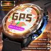 Новые встроенные умные часы с настоящим GPS, HD, для мужчин, для улицы, с альтиметром, батарея 1000 мАч, память 4 ГБ, водонепроницаемость 10 АТМ, Bluetooth-звонки, спорт, фитнес, модные умные часы