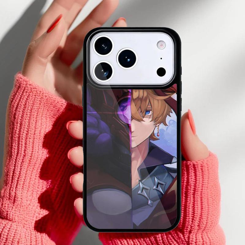 Чехол для телефона Tartaglia Genshin Impact для iPhone 17 Air 16e 15 14 13 Pro Max Задняя крышка для 12 11 Pro Coque