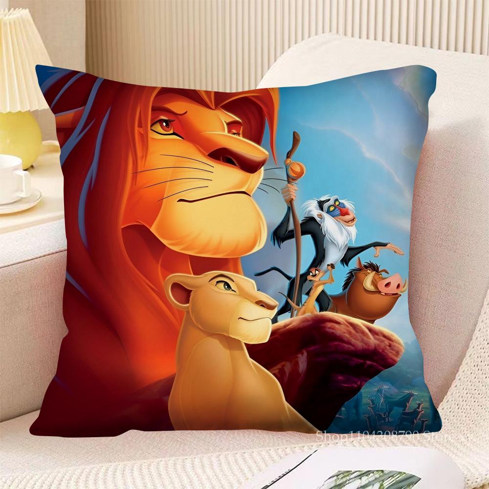 Мультфильм Король Лев Наволочка Модная Квадратная Наволочка Спальня Диван Комната Внутреннее Украшение Подушка для Отдыха Чехол 40x40