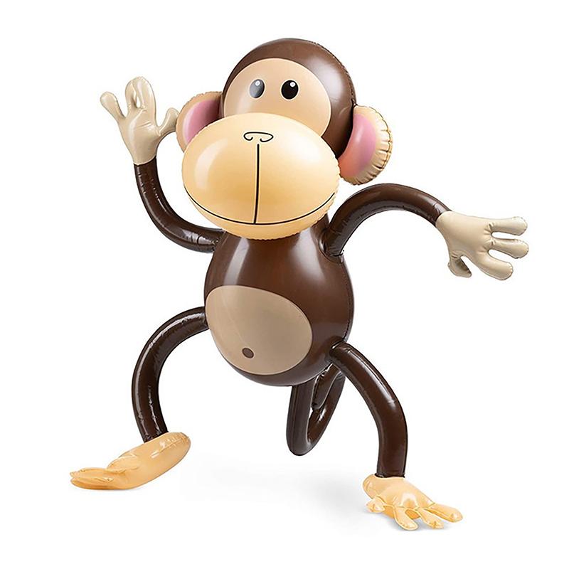 Надувной шар в виде обезьяны из ПВХ, надувная игрушка в виде животного-обезьяны для детей, с днем рождения