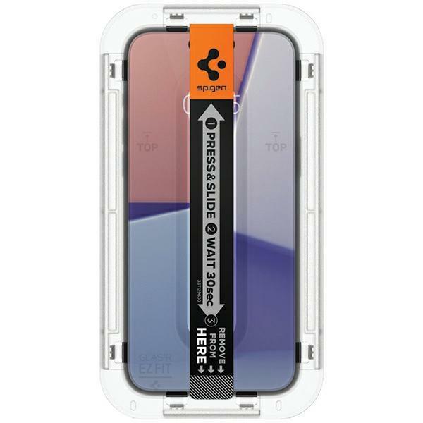 Spigen Glas.TR iPhone 15 Pro 6.1""EZ FIT" 2 pcs. clear tempered glass AGL06892