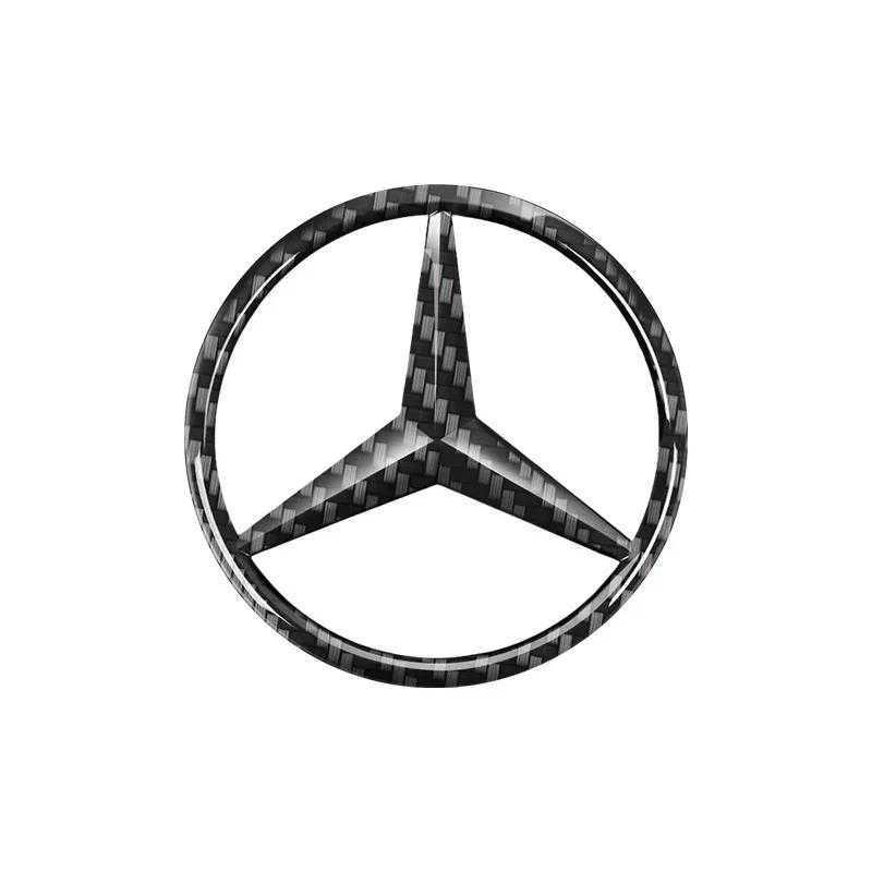 1 шт. 52 мм 57 мм Наклейка-эмблема на руль автомобиля для Mercedes Benz W204 W205 W212 W213 W221 W177 W246 GLA GLC CLA A-класса