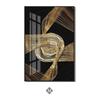Abstract Black Golden Foil Leaves Luxury Poster Art Plant Canvas Painting Decorative Modern Wall Picture for Living Room Decor