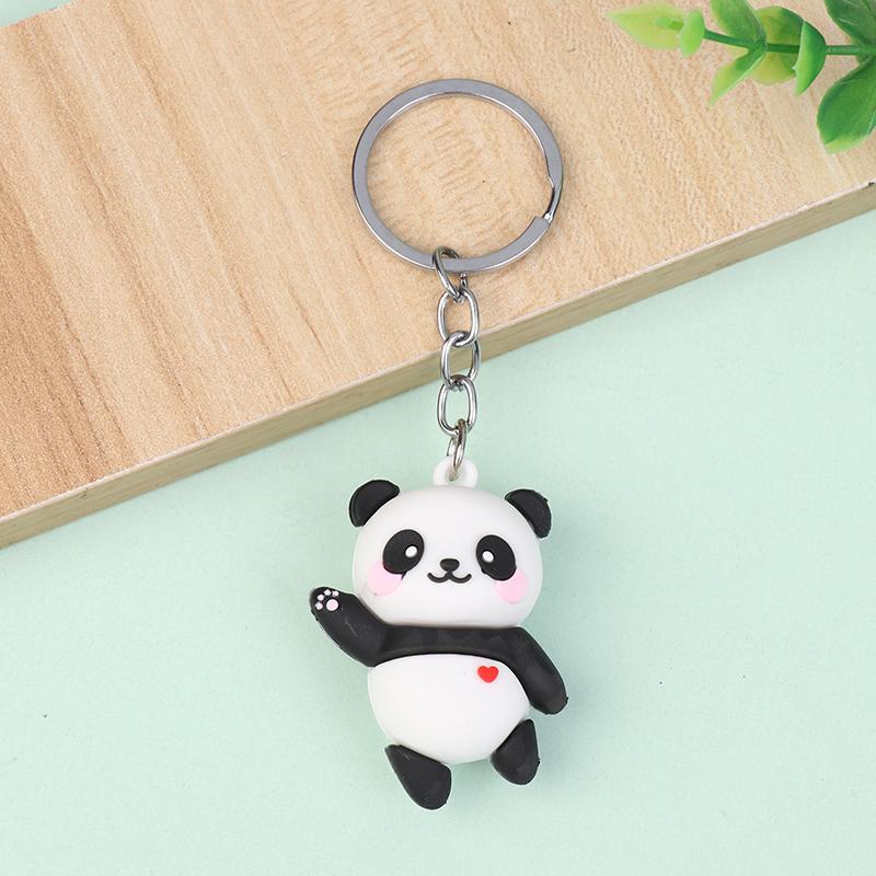 Creative Cartoon Red Panda Keychain Couple Keychains Pendants Car Bag Key Chains