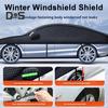 Автомобильный чехол от снега Складная конструкция Незамерзающий Морозостойкий Простая установка Стекло Стекло Крышка от снега Аксессуар для экстерьера автомобиля