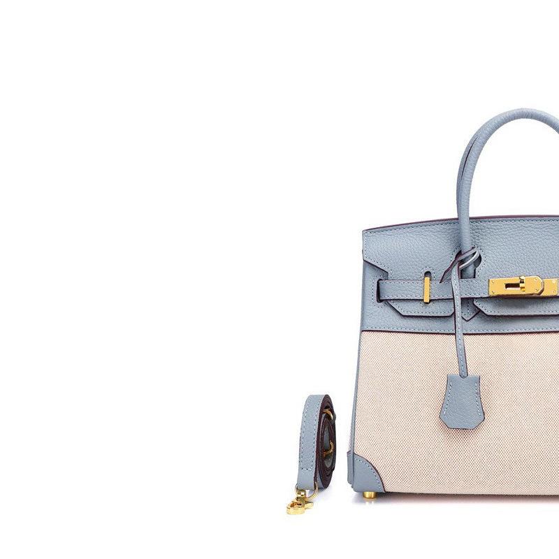 European and American new leather women's bags, first layer cowhide with canvas fashion platinum bags, women's handbags, shoulder bags