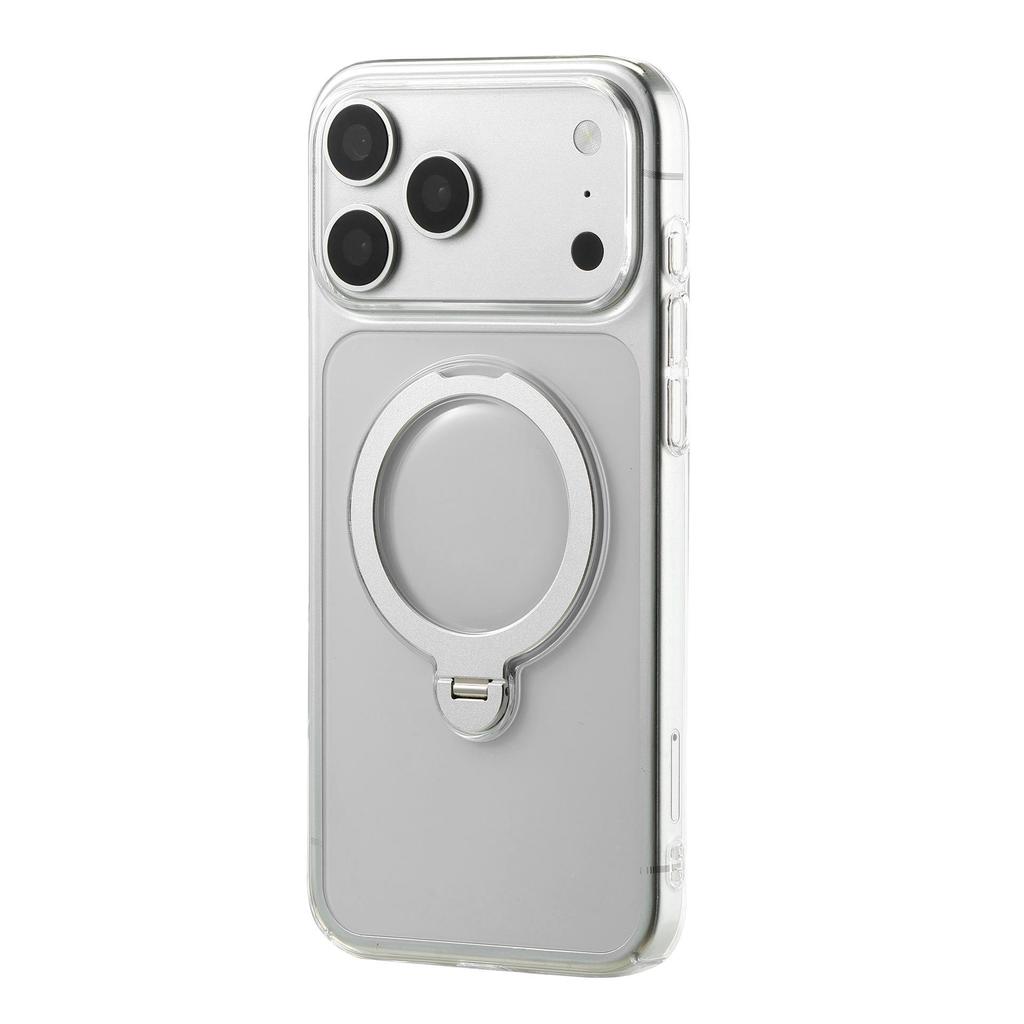 iPhone 17 Pro Магнитный прозрачный чехол 360° с вращением - Полное покрытие