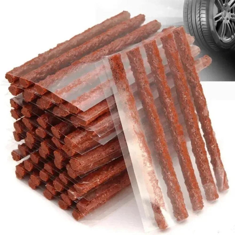 50 шт. полосок для ремонта шин, бескамерных шин, резиновых уплотнителей для ремонта проколов шин, резиновых полосок для ремонта автомобилей, мотоциклов, инструментов, аксессуаров